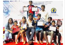 தமிழ்நாடு ஜிம்னாஸ்டிக்ஸ் சங்கம் சார்பில் அக்ரோபாடிக் சாம்பியன்ஷிப் போட்டிகள்