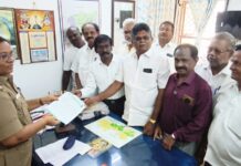 ராசிபுரம் நகராட்சியில் போலி ஆவணம் பயன்படுத்தி பணி முடிப்பு சான்று கொடுக்கப்பட்டுள்ளதா?: விசாரணை நடத்திட பத்து ரூபாய் இயக்கம் காவல் நிலையத்தில் புகார்